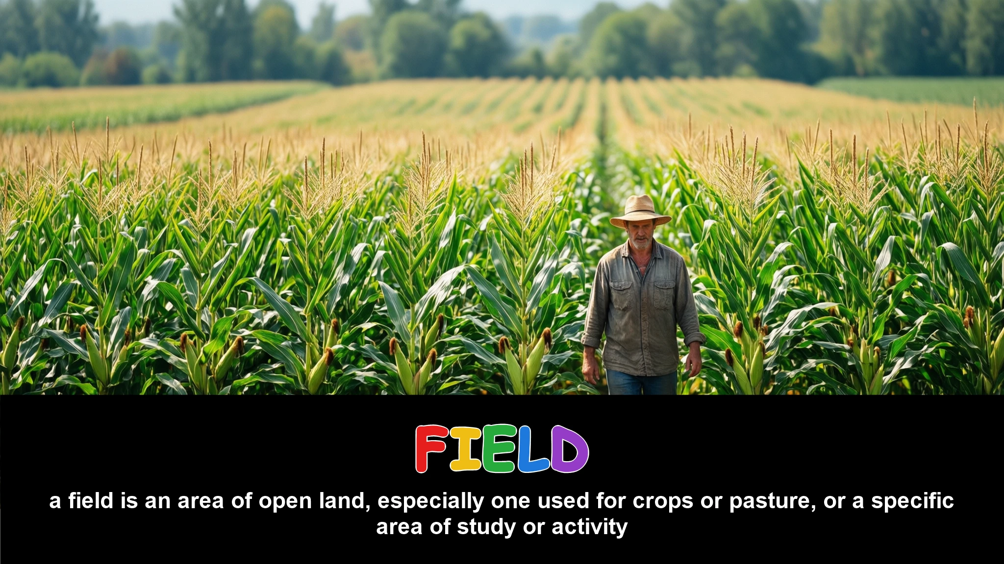 English Illustration for field